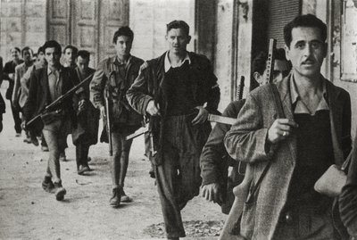 Partisaner i Cesena, Emilia Romagna, Italien, oktober 1944 (b / e foto) av Unbekannt