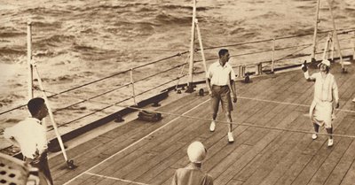 Partners - En omgång däcktennis i Renown, 1927, 1937 av Unbekannt