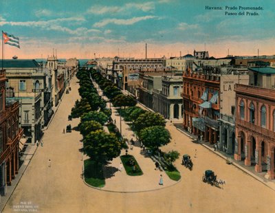 Paseo del Prado, Havanna, Kuba, c1920 av Unbekannt