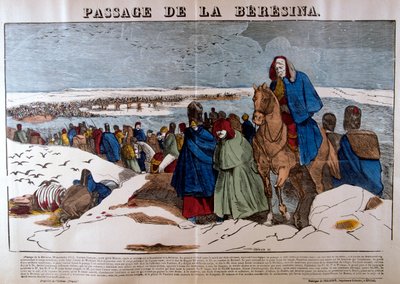 Passage av Berezina, 28 november 1812, 1800-talet av Unbekannt