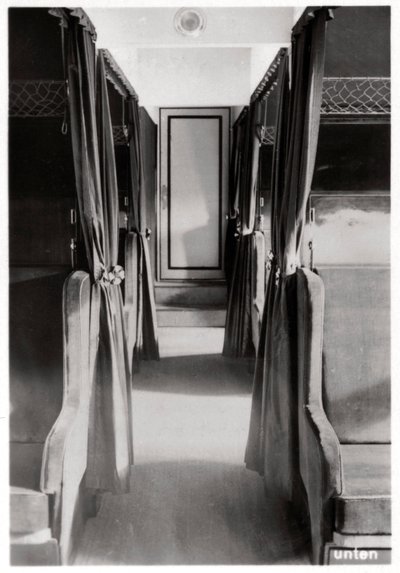 Passagerarutrymmet i Zeppelin LZ 126, c1924 1933 av Unbekannt