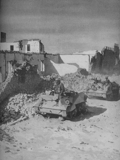 Förbi Grazianis Shattered Stronghold Lies the Conquerors Road, 1941. av Unbekannt