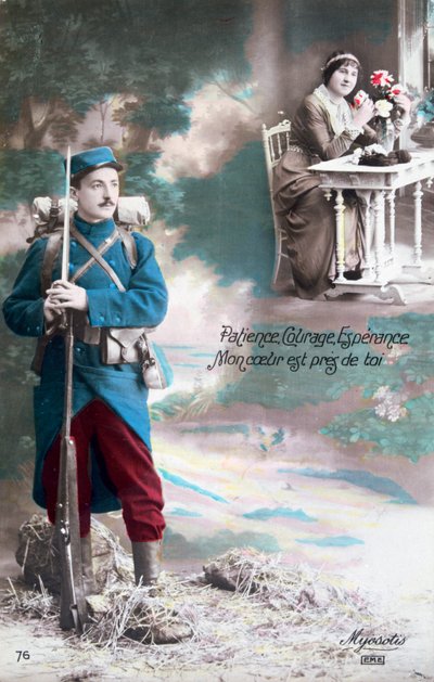 Tålamod, mod, hoppas mitt hjärta är dig nära, 1914-1918 av Unbekannt