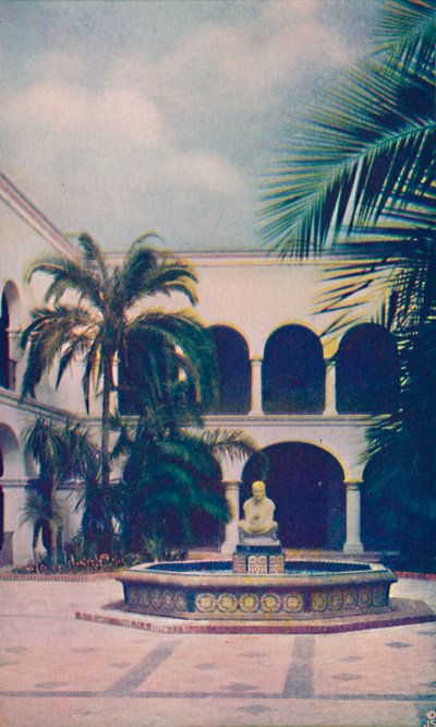 Uteplats för gästfrihetens hus, c1935 av Unbekannt
