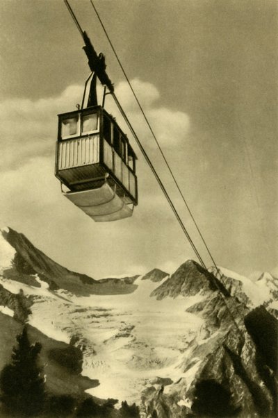 Patscherkofelbahn, Innsbruck, Tyrolen, Österrike, c1935. av Unbekannt
