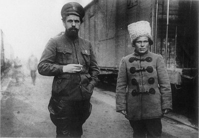 Pavel Dybenko och Nestor Makhno av Unbekannt