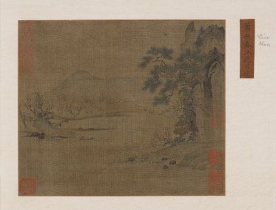 Paviljong vid vårfloden, Ming- eller Qingdynastin, 1500-1800-talet. av Unbekannt