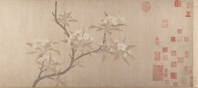 Päronblommor, ca. 1280. av Unbekannt