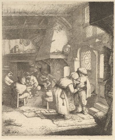 Bonde som betalade sin räkning, 1610-85. av Unbekannt