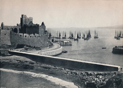 Peel - Det gamla slottet och hamnen, 1895 av Unbekannt
