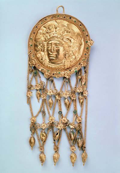 Hänge med huvudet av Athena Parthenos, tidigt 300-tal f.Kr av Unbekannt