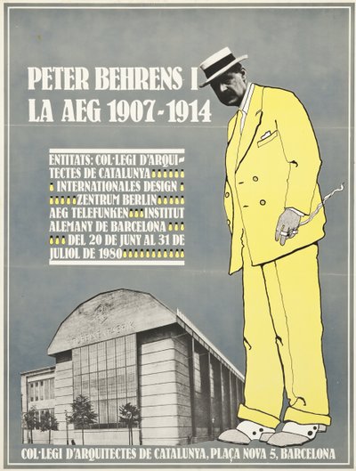 Peter Behrens och AEG 1907-1914 affisch av Unbekannt