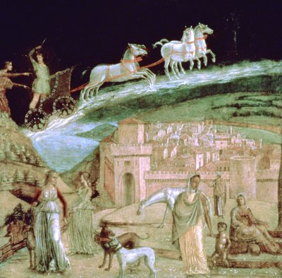 Phaeton i sin vagn, c1470-1536 av Unbekannt
