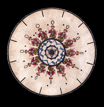 Phenakistiscope (Phenakistoscope) skiva som visar en jonglör, c 1830 av Unbekannt