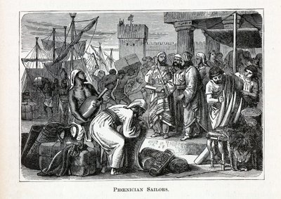 Feniciska sjömän, 1882 av Unbekannt