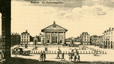 Piazza i Covent Garden, 1700-talet, 1925. av Unbekannt