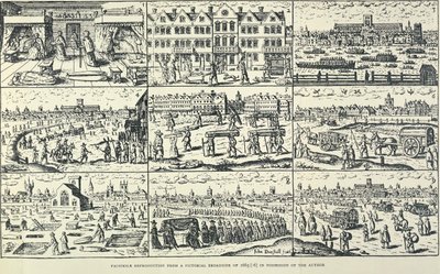 Bildskildring av den stora pesten, 1665 av Unbekannt