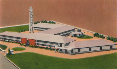 Pielroja cigarettfabrik, Colombian Tobacco Co. Inc., Barranquilla, c1940-talet av Unbekannt