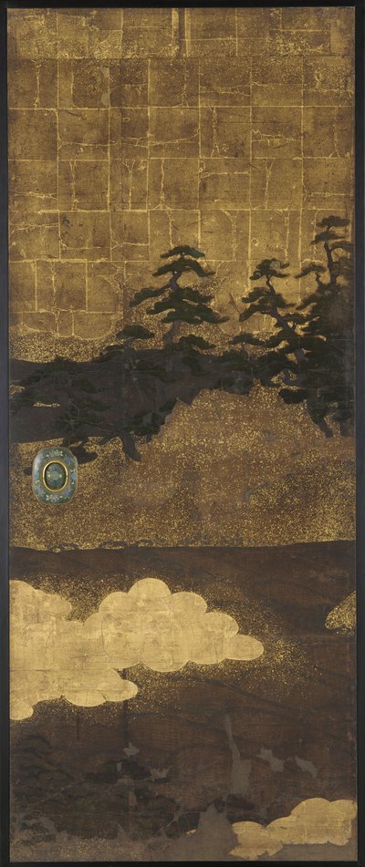 Tallar, vatten och moln, Edo-perioden, 1600-talet. av Unbekannt