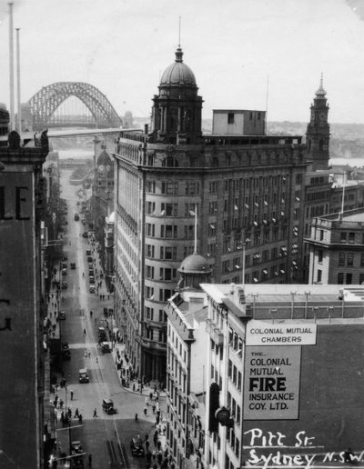 Pitt Street, Sydney, New South Wales, Australien, 1945 av Unbekannt