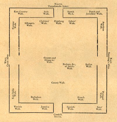 Plan för börsen 1837, 1897. av Unbekannt