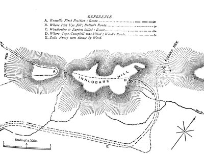 Kampens plan på berget Inhlobane, 28 mars 1979, c1880 av Unbekannt