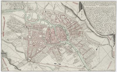 Plan av Berlin 1760 av Unbekannt