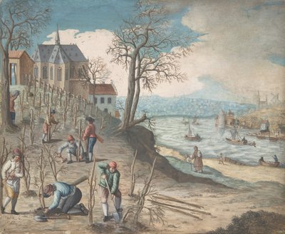 Plantera träd, 1700-talet. av Unbekannt