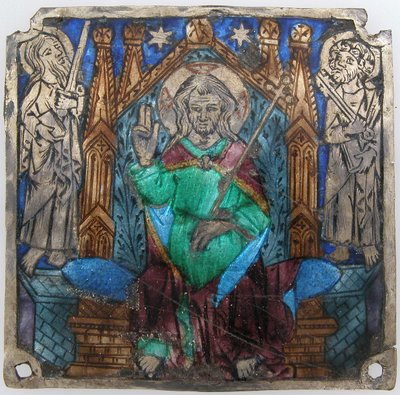 Plakett med Kristus i majestät, katalanska, 1300-talet. av Unbekannt