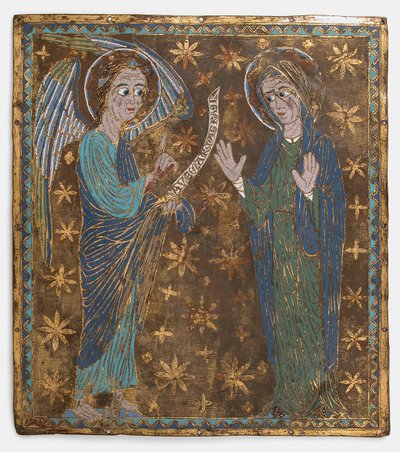 Tavla med tillkännagivandet, katalanska eller centralitalienska, ca. 1200-1225. av Unbekannt
