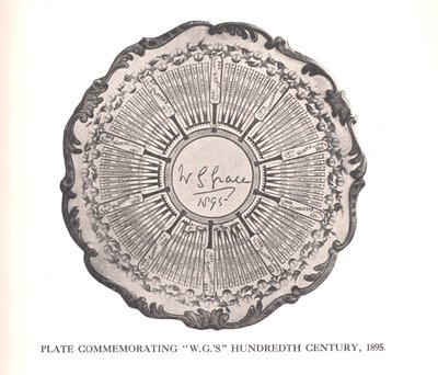 Skylt till minne av WG Graces hundratalet, 1895 1912 av Unbekannt