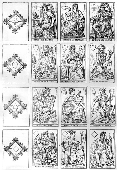 Franska republikens spelkort, 1790 1882-1884 av Unbekannt