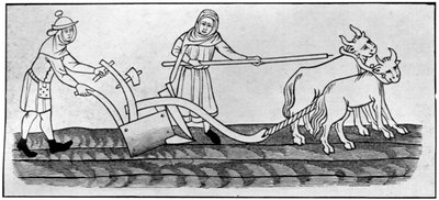 Plöjning, 1300-talet, 1910 av Unbekannt