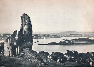 Plymouth - Drakes Island, från Mount Edgcumbe, 1895 av Unbekannt