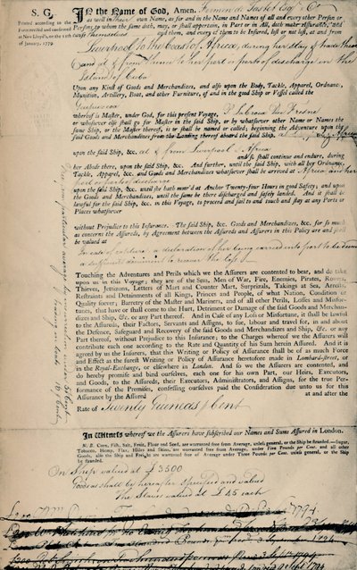 Policy on Slaves, 1794, 1928 av Unbekannt