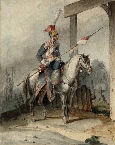 Polsk chevauleger från det franska kejserliga gardet, ca 1808 av Unbekannt