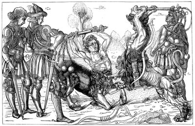 Pollaiuolos Combat of Centaurs, 1882 av Unbekannt