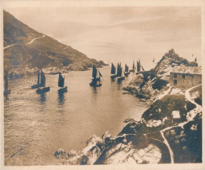 Polperro Harbor & Peak Rocks, 1927 av Unbekannt