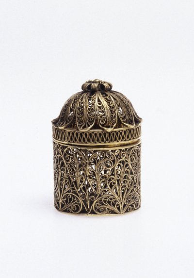Pomanders Silver förgylld pomander av Unbekannt