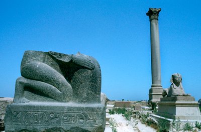 Pompeys pelare, Alexandria, Egypten av Unbekannt