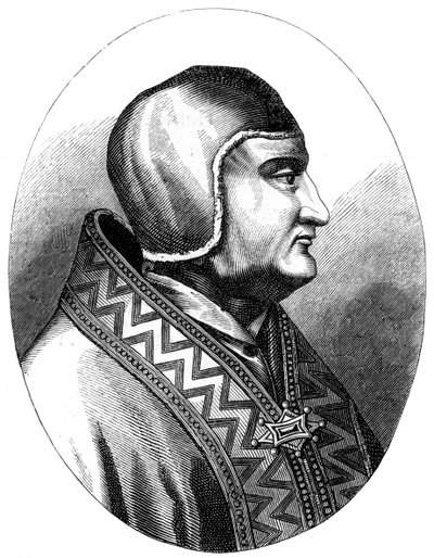 Påve Clemens IV d1268, 1849 av Unbekannt