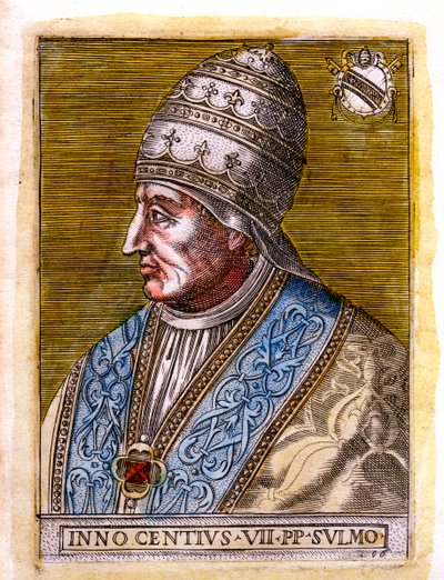 Påven Innocentius VII c1336-1406, c1800-talet av Unbekannt