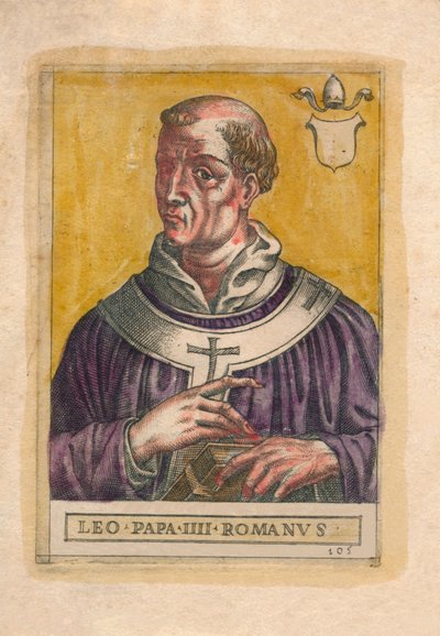 Påven Leo III. av Unbekannt