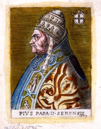 Påven Pius II, c1800-talet av Unbekannt