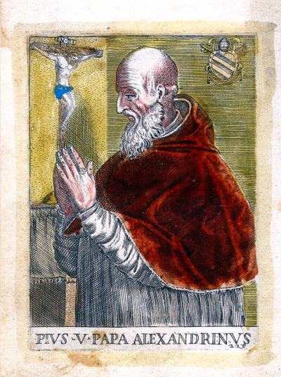 Påven St Pius V av Unbekannt