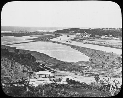 Port Alfred, Kowie River, Capes diamant- och guldgruvor, Sydafrika, c1890 av Unbekannt