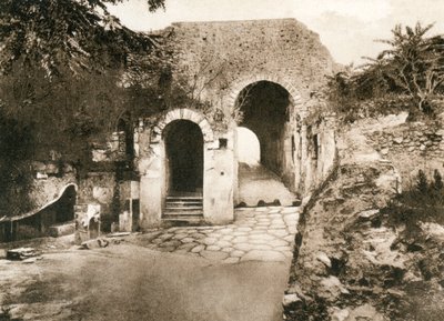 Porta marina, Pompeji, Italien, ca 1900-talet av Unbekannt