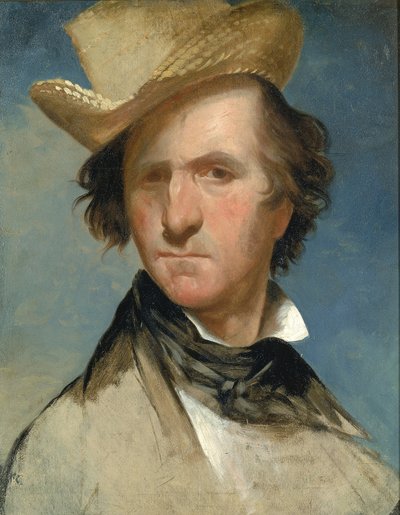 Porträttskiss av en skådespelare, ca. 1830. av Unbekannt