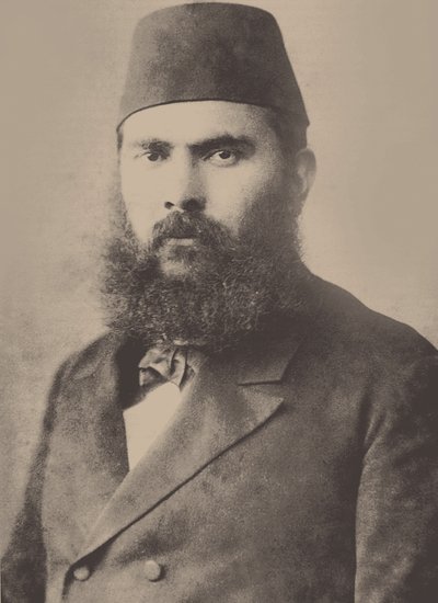 Porträtt av Ahmed Mithat 1844-1912, slutet av 1800-talet. av Unbekannt
