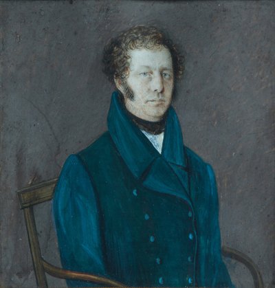 Porträtt av Alexey Gavrilovich Popov 1760-1857, andra kvartalet av 1800-talet av Unbekannt